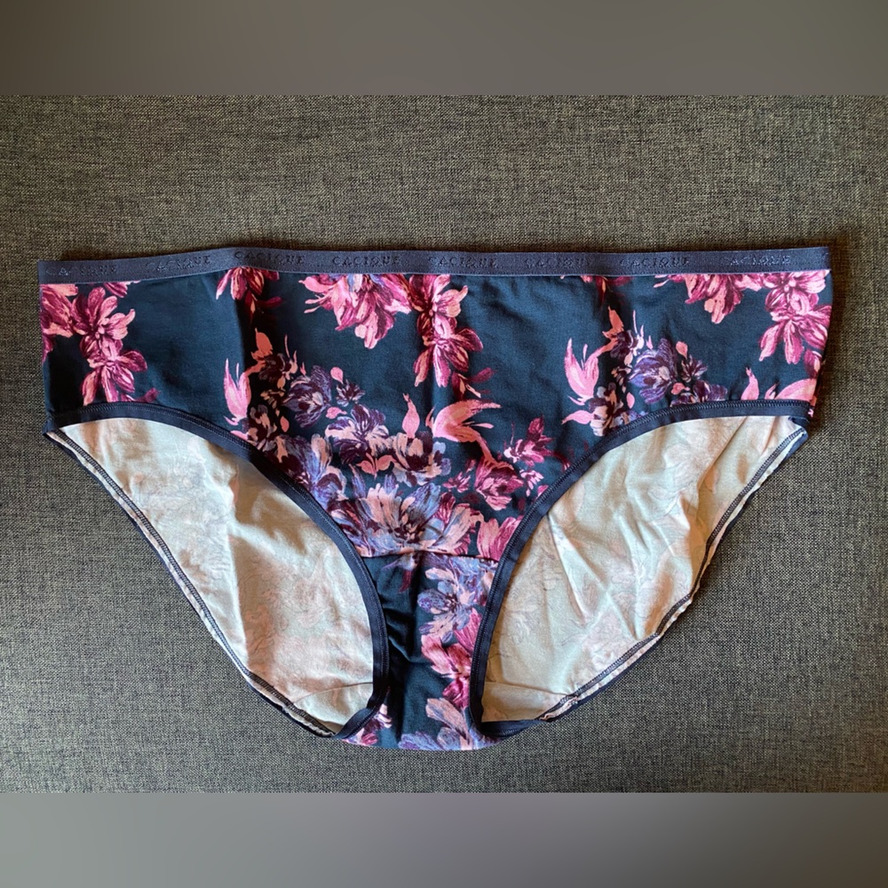 5/$25 NWOT Beautiful Cacique cotton hipster panties size 18/20